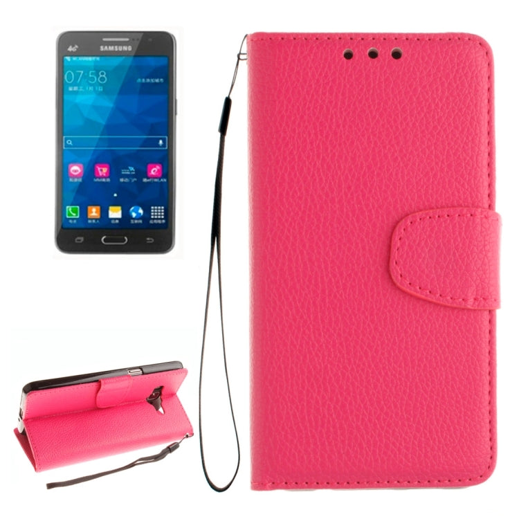For Galaxy Grand Prime / G530H / G5308W Litchi Texture Horizontal Flip Leather Case with Holder & Card Slots & Wallet & Photo Frame & Lanyard