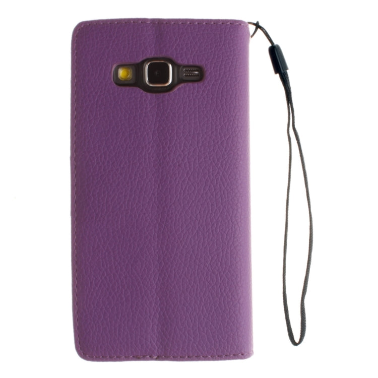 For Galaxy Grand Prime / G530H / G5308W Litchi Texture Horizontal Flip Leather Case with Holder & Card Slots & Wallet & Photo Frame & Lanyard