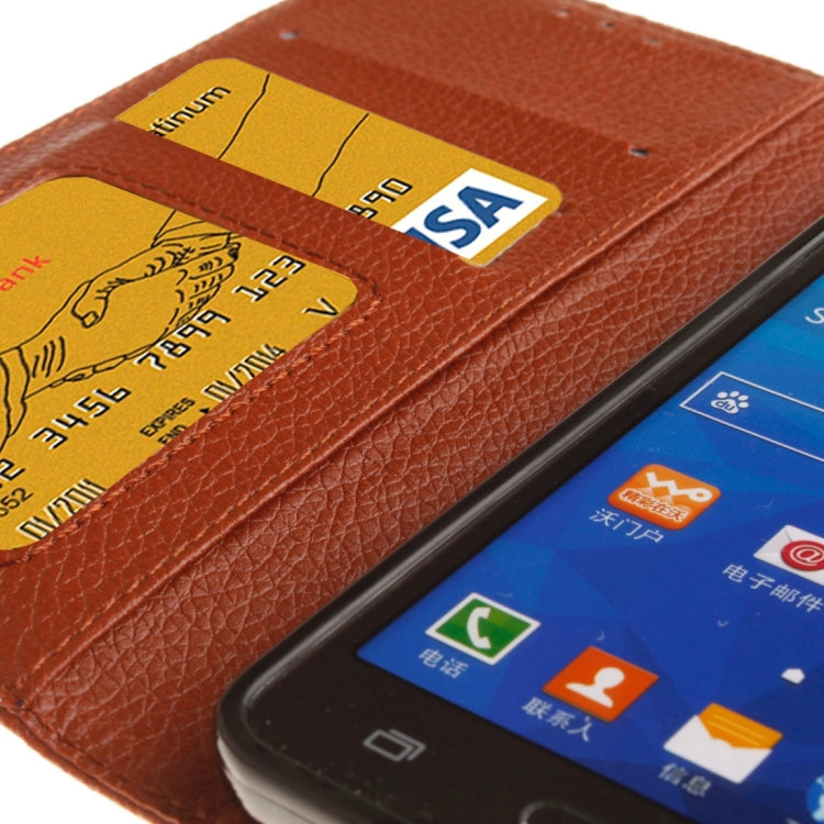 For Galaxy Grand Prime / G530H / G5308W Litchi Texture Horizontal Flip Leather Case with Holder & Card Slots & Wallet & Photo Frame & Lanyard