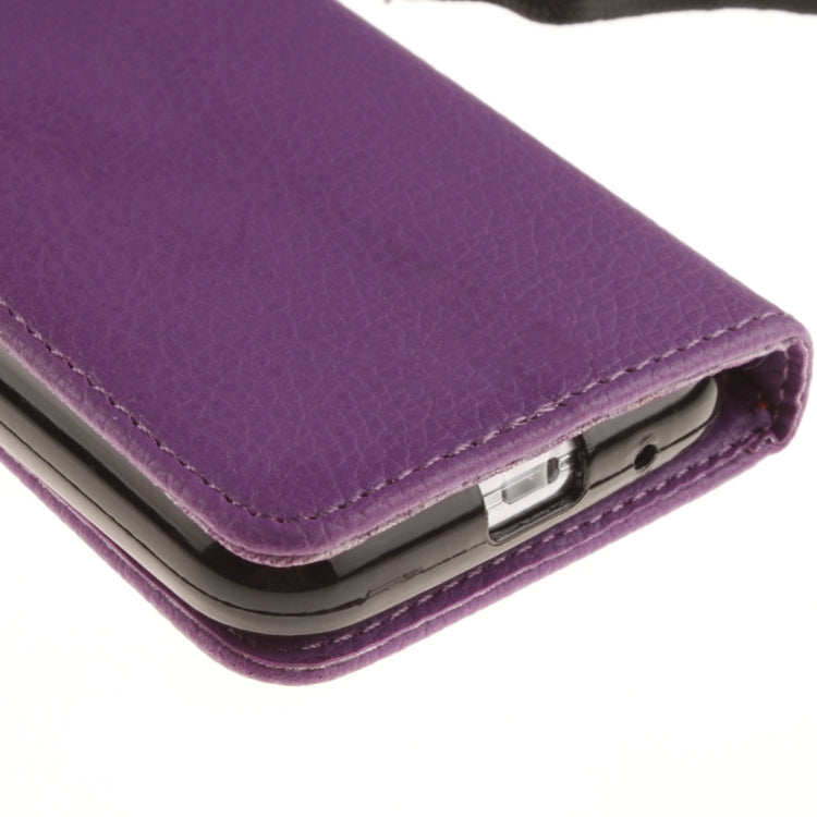 For Galaxy Ace 4 / G313H Litchi Texture Horizontal Flip Leather Case with Holder & Card Slots & Wallet & Photo Frame & Lanyard