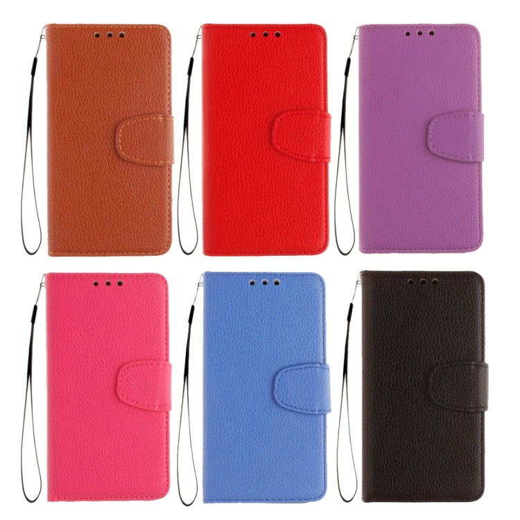 For Galaxy Ace 4 / G313H Litchi Texture Horizontal Flip Leather Case with Holder & Card Slots & Wallet & Photo Frame & Lanyard