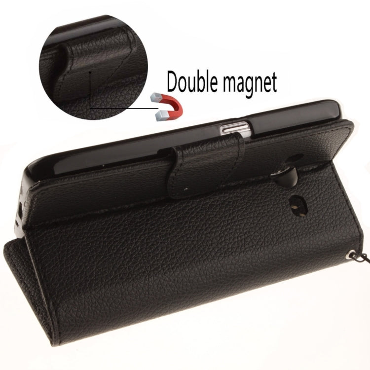 For Galaxy Core 2 / G355 Litchi Texture Horizontal Flip Leather Case with Holder & Card Slots & Wallet & Photo Frame & Lanyard