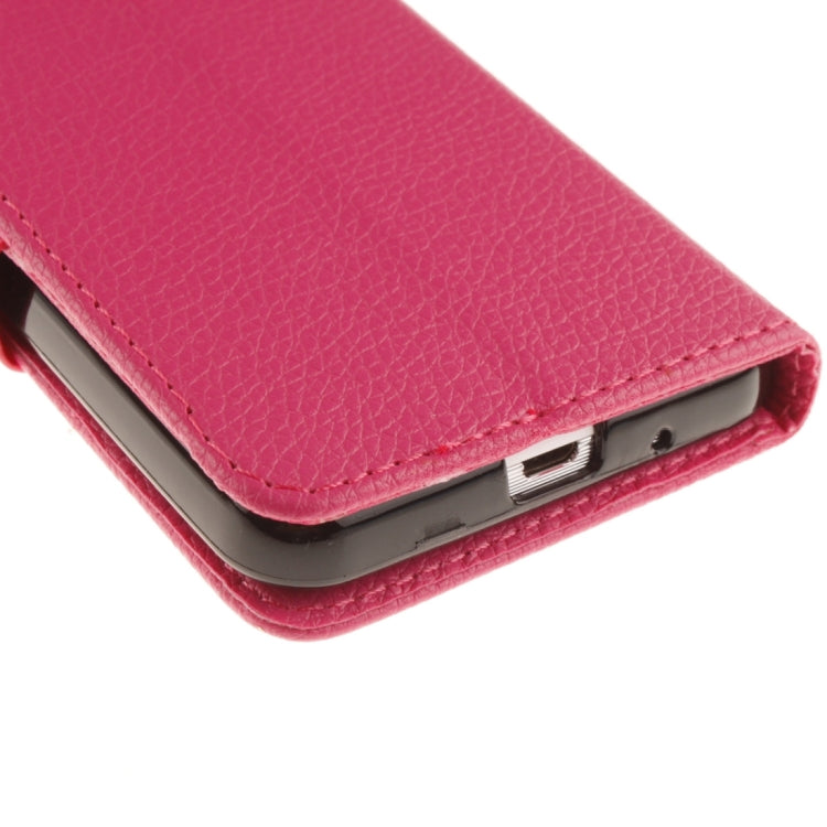 For Galaxy Core 2 / G355 Litchi Texture Horizontal Flip Leather Case with Holder & Card Slots & Wallet & Photo Frame & Lanyard