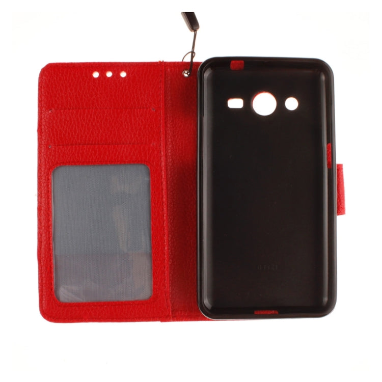 For Galaxy Core 2 / G355 Litchi Texture Horizontal Flip Leather Case with Holder & Card Slots & Wallet & Photo Frame & Lanyard