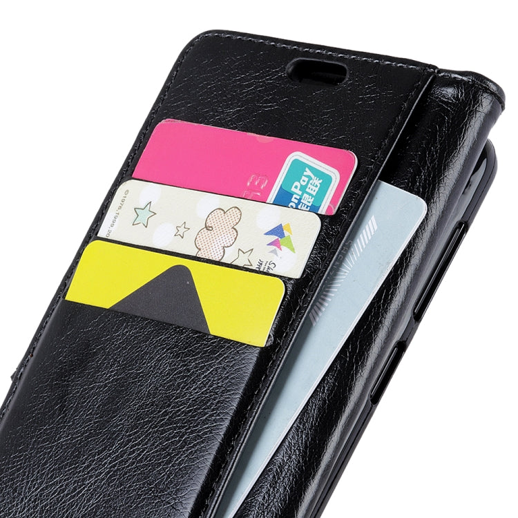 Copper Buckle Nappa Texture Horizontal Flip Leather Case for Galaxy A8s, with Holder & Card Slots & Wallet