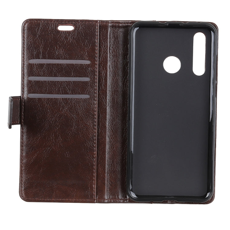 Copper Buckle Nappa Texture Horizontal Flip Leather Case for Galaxy A8s, with Holder & Card Slots & Wallet