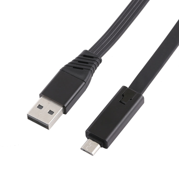 Noddle Style USB to Micro USB Data Sync Charging Cable Detachable Metal Head
