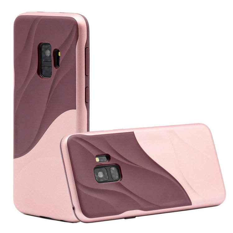 Galaxy S9 PC + TPU Water Ripple Design Protective Back Case