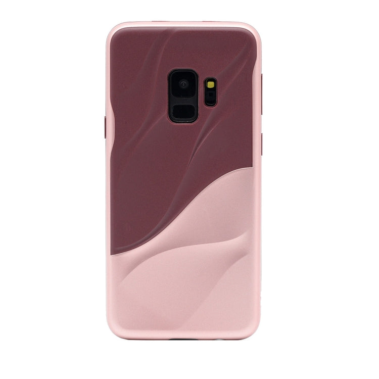 Galaxy S9 PC + TPU Water Ripple Design Protective Back Case