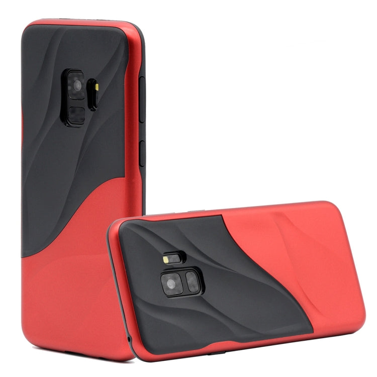 Galaxy S9 PC + TPU Water Ripple Design Protective Back Case