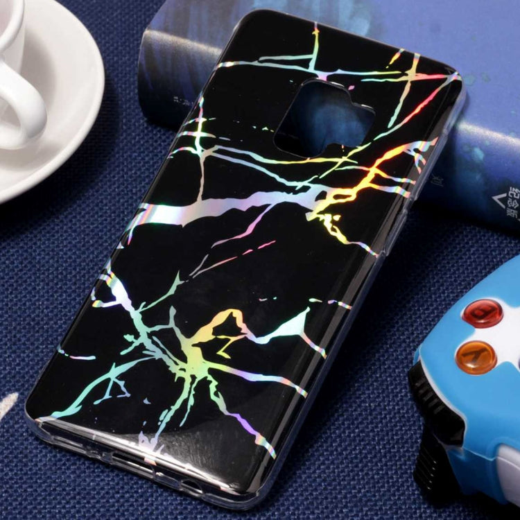 Galaxy S9 Color Plating Marble Texture Soft TPU Protective Back Case