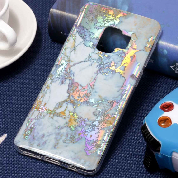 Galaxy S9 Color Plating Marble Texture Soft TPU Protective Back Case