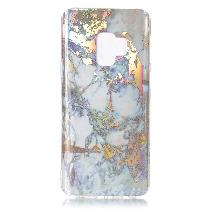 Galaxy S9 Color Plating Marble Texture Soft TPU Protective Back Case