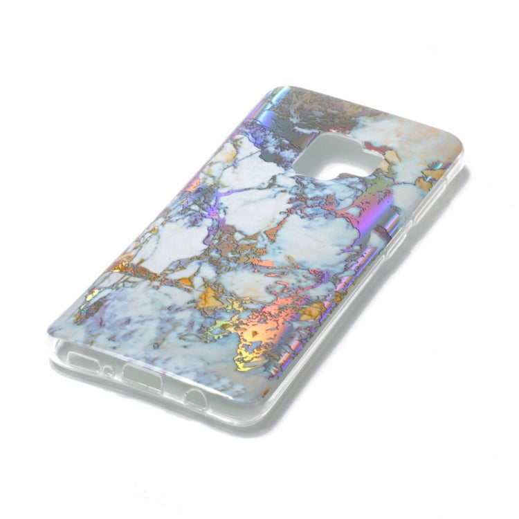 Galaxy S9 Color Plating Marble Texture Soft TPU Protective Back Case