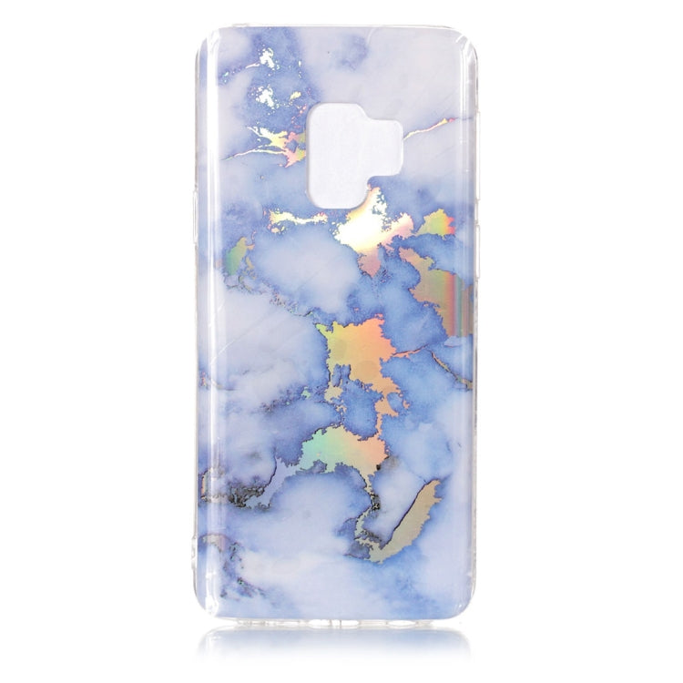 Galaxy S9 Color Plating Marble Texture Soft TPU Protective Back Case