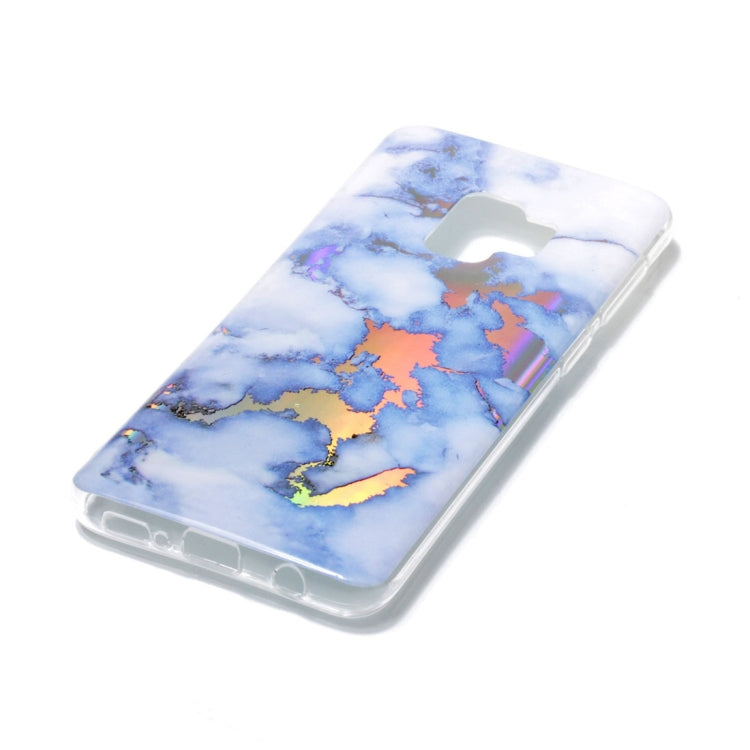 Galaxy S9 Color Plating Marble Texture Soft TPU Protective Back Case