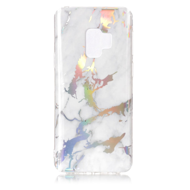 Galaxy S9 Color Plating Marble Texture Soft TPU Protective Back Case