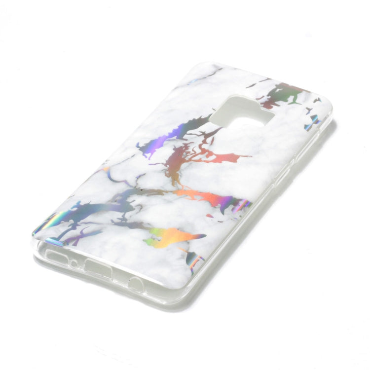 Galaxy S9 Color Plating Marble Texture Soft TPU Protective Back Case
