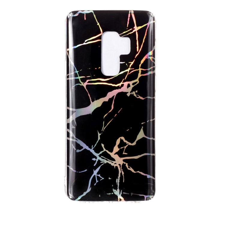 Galaxy S9+ Color Plating Marble Texture Soft TPU Protective Back Case