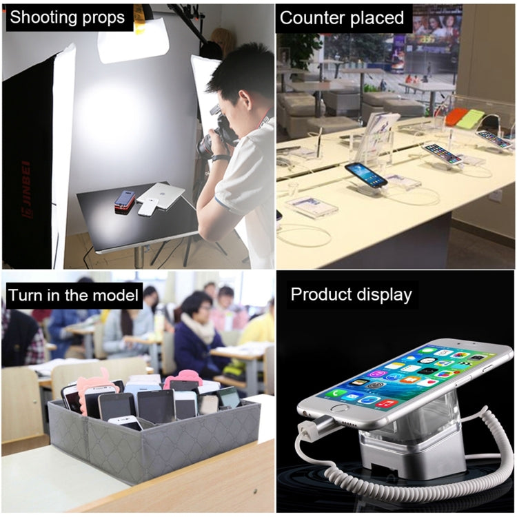 Burglar Display Holder / Anti-theft Display Stand with Remote Control for Mobile Phones with Micro-USB Port
