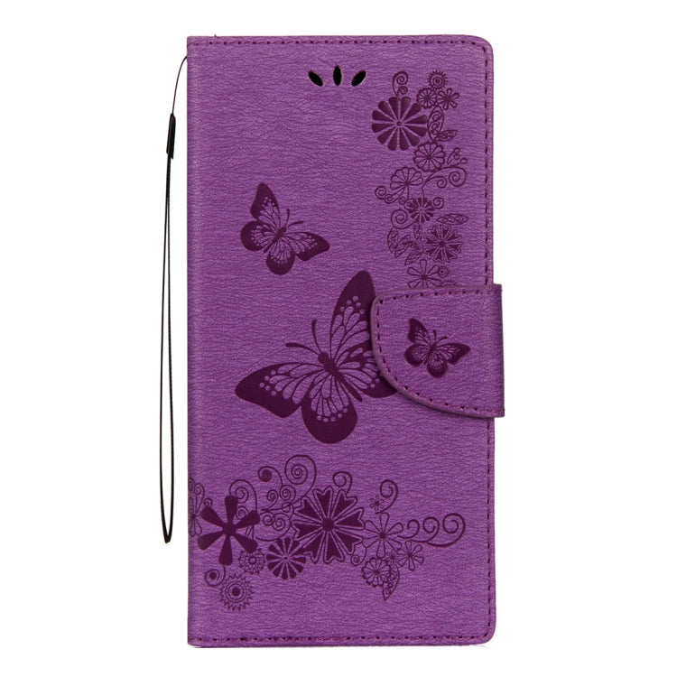 For Galaxy Note 8 Pressed Flowers Butterfly Pattern Horizontal Flip Leather Case with Holder & Card Slots & Wallet & Lanyard