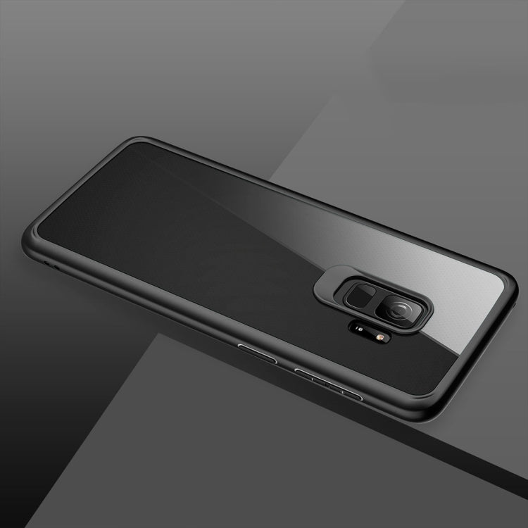ROCK Clarity Series for Galaxy S9 PC + TPU Shockproof Protective Back Case(Black)