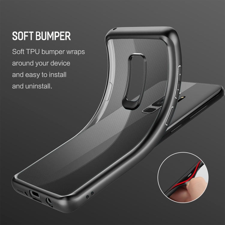 ROCK Clarity Series for Galaxy S9 PC + TPU Shockproof Protective Back Case(Black)