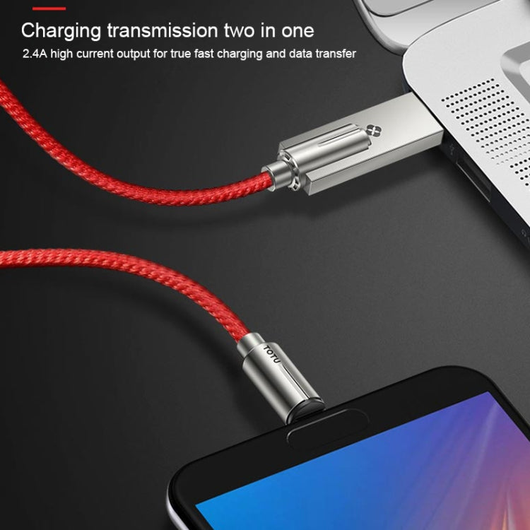 TOTUDESIGN BTA-014 Hot Wheels Series 2.4A USB to USB-C /Type-C  Leather Cable, Cable Length: 1m