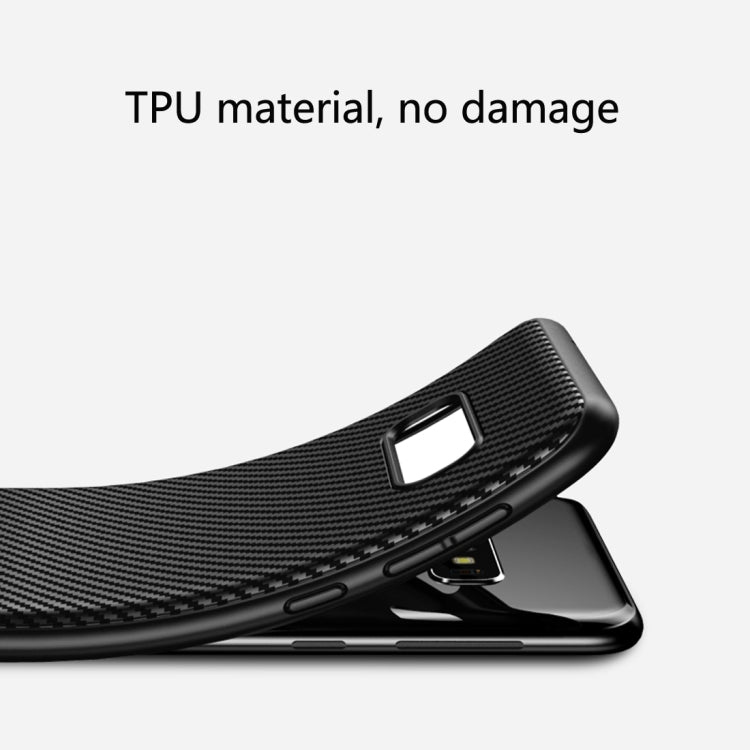 Lewei Series Carbon Fiber Texture TPU Protective Case for Galaxy S10e