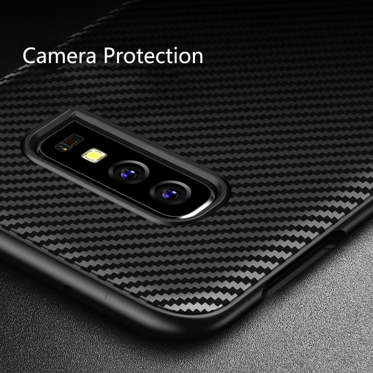 Lewei Series Carbon Fiber Texture TPU Protective Case for Galaxy S10e
