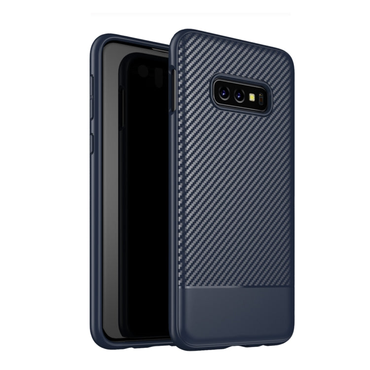 Lewei Series Carbon Fiber Texture TPU Protective Case for Galaxy S10e