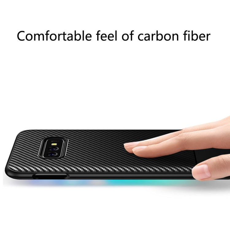 Lewei Series Carbon Fiber Texture TPU Protective Case for Galaxy S10e