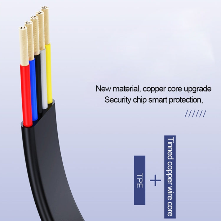 TOTUDESIGN BLC-03 Good Partner Series 2.4A USB to USB-C /Type-C Cable, Cable Length: 0.2m