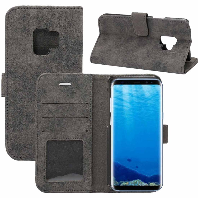 For Galaxy S9 Sheep Bar Material PU + PC Horizontal Flip Leather Case with Holder & Card Slots & Wallet