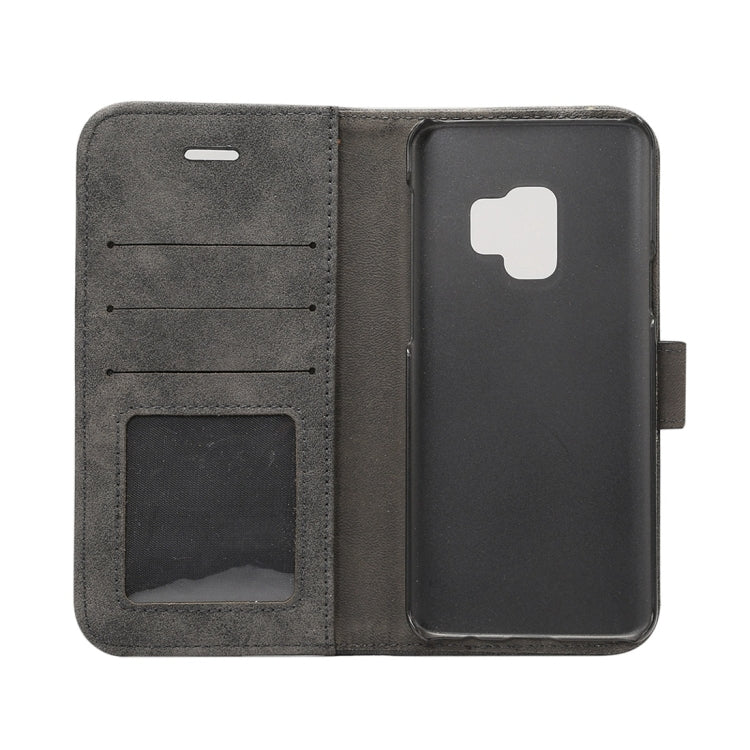 For Galaxy S9 Sheep Bar Material PU + PC Horizontal Flip Leather Case with Holder & Card Slots & Wallet
