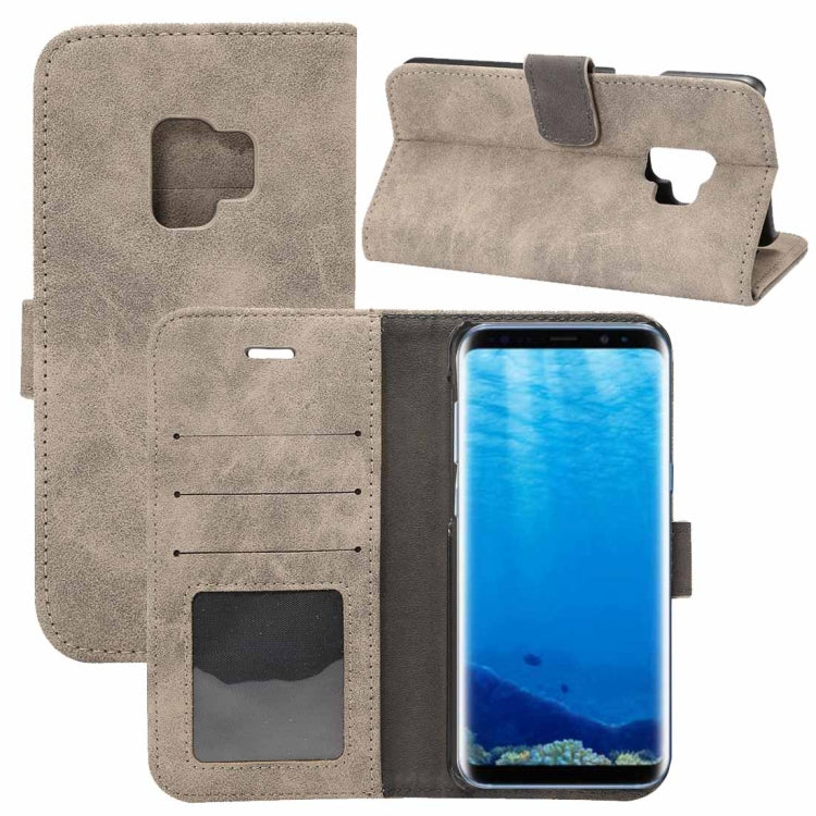 For Galaxy S9 Sheep Bar Material PU + PC Horizontal Flip Leather Case with Holder & Card Slots & Wallet