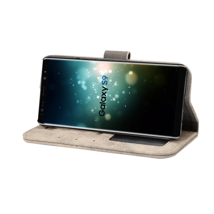 For Galaxy S9 Sheep Bar Material PU + PC Horizontal Flip Leather Case with Holder & Card Slots & Wallet