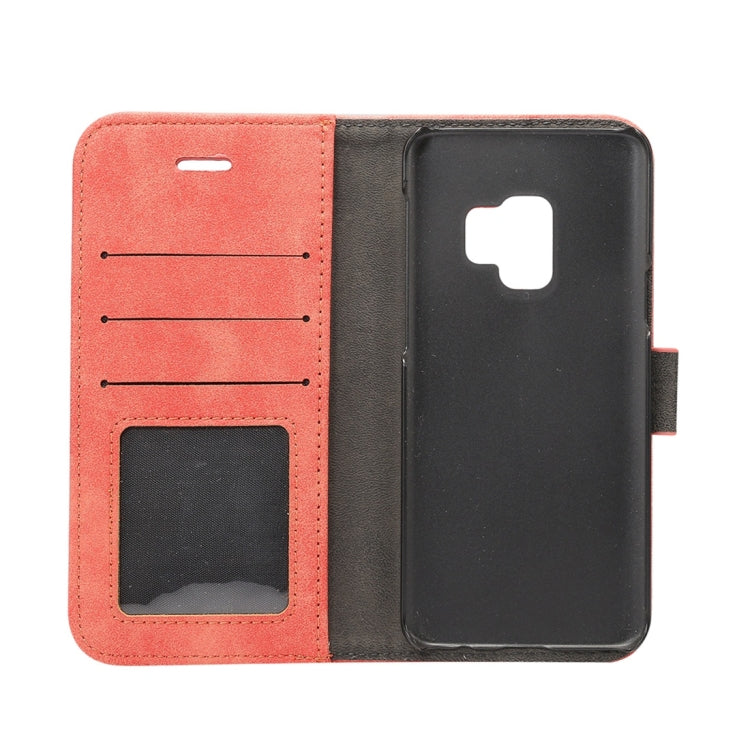 For Galaxy S9 Sheep Bar Material PU + PC Horizontal Flip Leather Case with Holder & Card Slots & Wallet