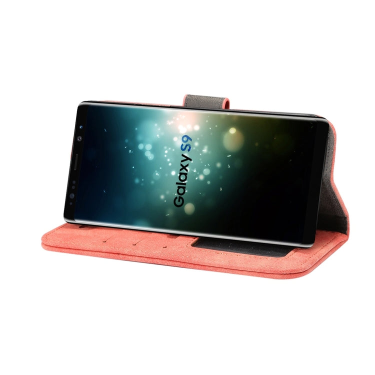 For Galaxy S9 Sheep Bar Material PU + PC Horizontal Flip Leather Case with Holder & Card Slots & Wallet