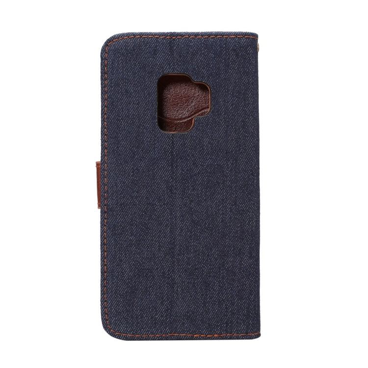 Dibase for Galaxy S9 Denim Texture TPU Horizontal Flip Leather Case with Holder & Card Slots