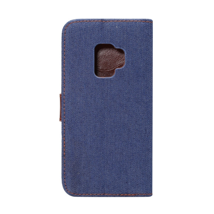 Dibase for Galaxy S9 Denim Texture TPU Horizontal Flip Leather Case with Holder & Card Slots
