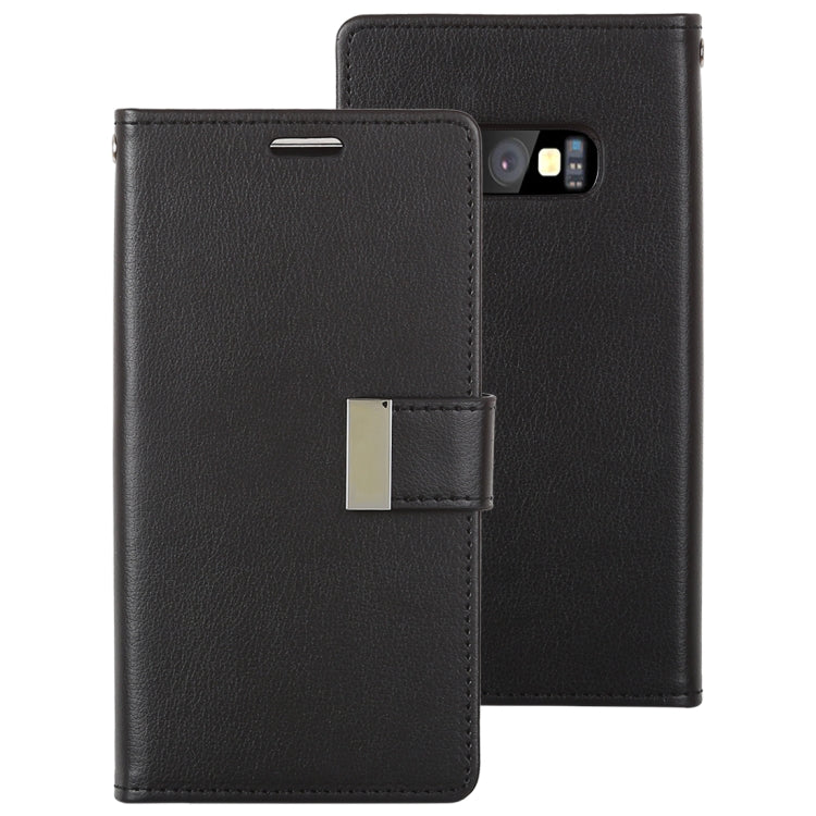 GOOSPERY RICH DIARY for Galaxy S10e PU + TPU Crazy Horse Texture Horizontal Flip Leather Case with Card Slots & Wallet