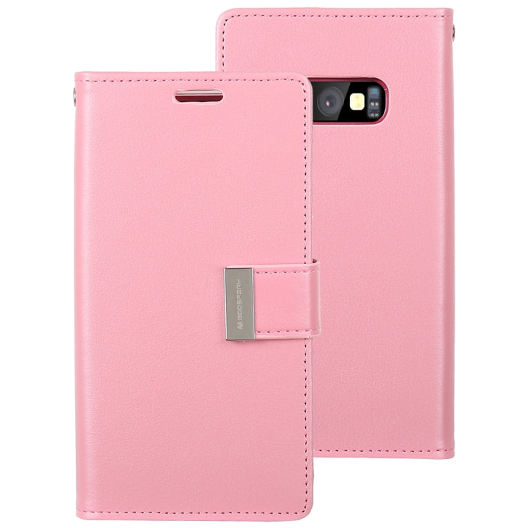 GOOSPERY RICH DIARY for Galaxy S10e PU + TPU Crazy Horse Texture Horizontal Flip Leather Case with Card Slots & Wallet