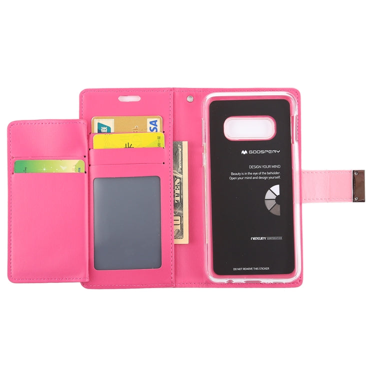 GOOSPERY RICH DIARY for Galaxy S10e PU + TPU Crazy Horse Texture Horizontal Flip Leather Case with Card Slots & Wallet