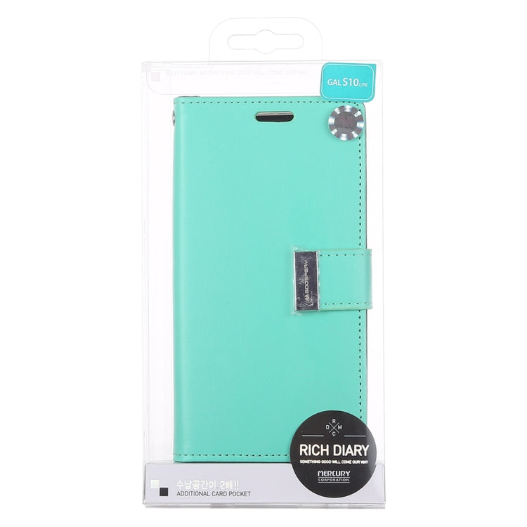GOOSPERY RICH DIARY for Galaxy S10e PU + TPU Crazy Horse Texture Horizontal Flip Leather Case with Card Slots & Wallet