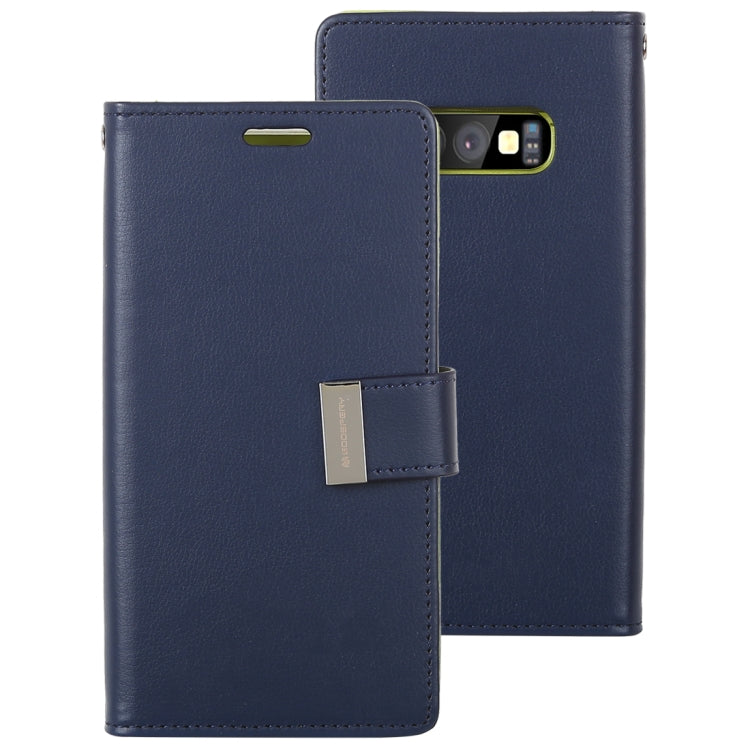 GOOSPERY RICH DIARY for Galaxy S10e PU + TPU Crazy Horse Texture Horizontal Flip Leather Case with Card Slots & Wallet