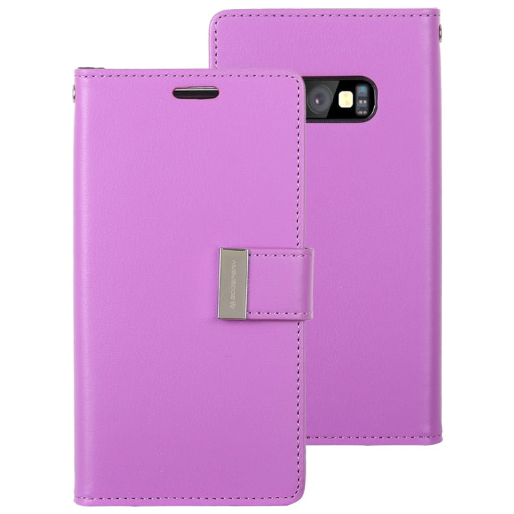 GOOSPERY RICH DIARY for Galaxy S10e PU + TPU Crazy Horse Texture Horizontal Flip Leather Case with Card Slots & Wallet