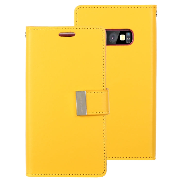 GOOSPERY RICH DIARY for Galaxy S10e PU + TPU Crazy Horse Texture Horizontal Flip Leather Case with Card Slots & Wallet