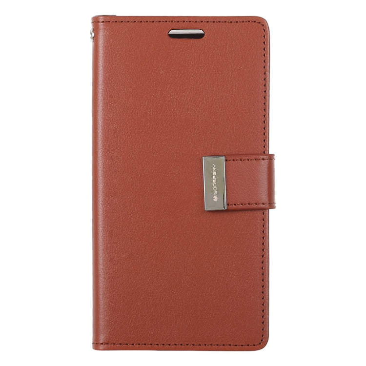 GOOSPERY RICH DIARY for Galaxy S10e PU + TPU Crazy Horse Texture Horizontal Flip Leather Case with Card Slots & Wallet