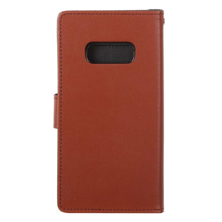 GOOSPERY RICH DIARY for Galaxy S10e PU + TPU Crazy Horse Texture Horizontal Flip Leather Case with Card Slots & Wallet